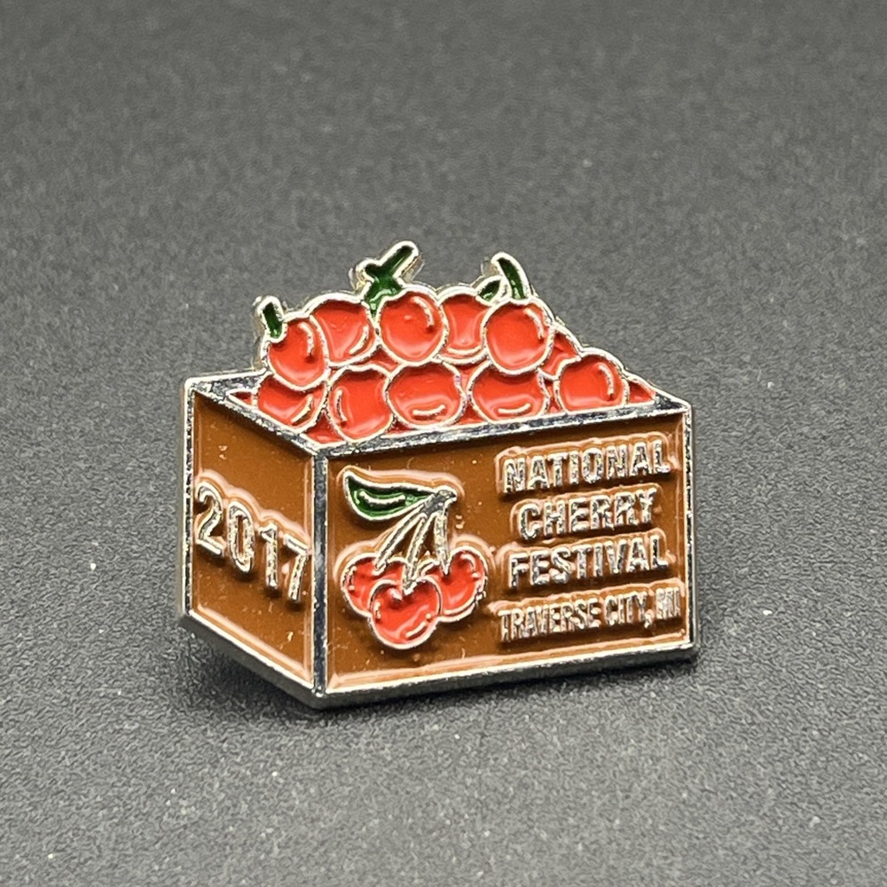 2017 National Cherry Festival Traverse City‎ Michigan Lapel Hat Pin